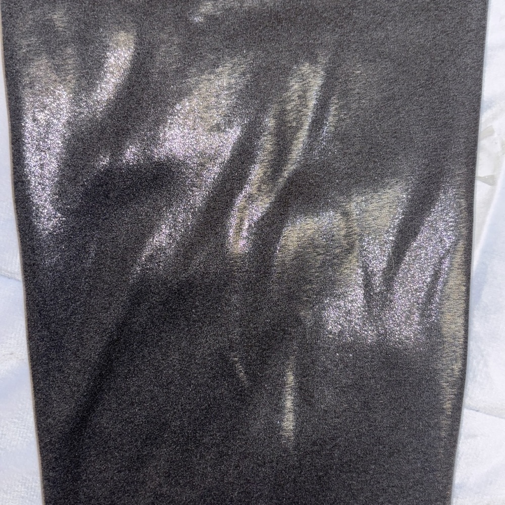 VS PINK Active shiny black leggings size medium - Picture 2 of 3